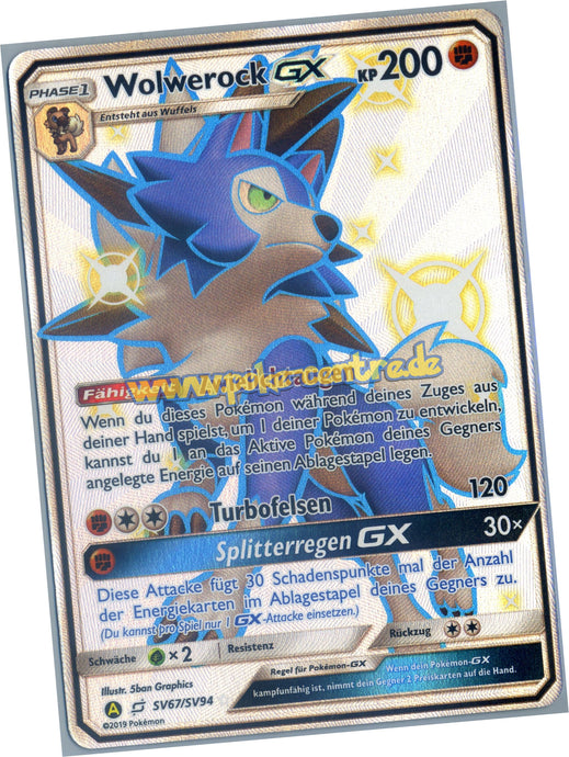 Wolwerock GX SV67/SV94 Ultra Rare - Verborgenes Schicksal Deutsch